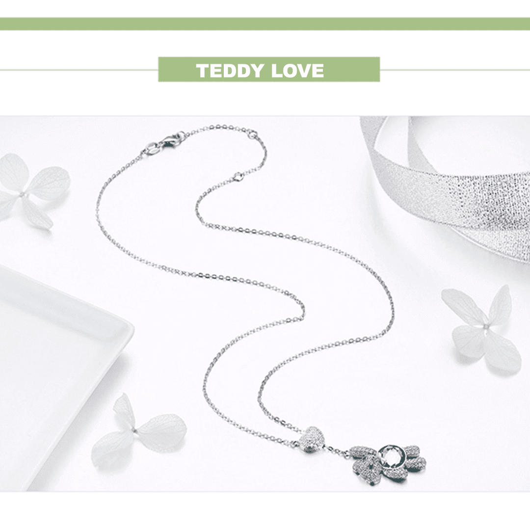 Colar Teddy Love Prata 925