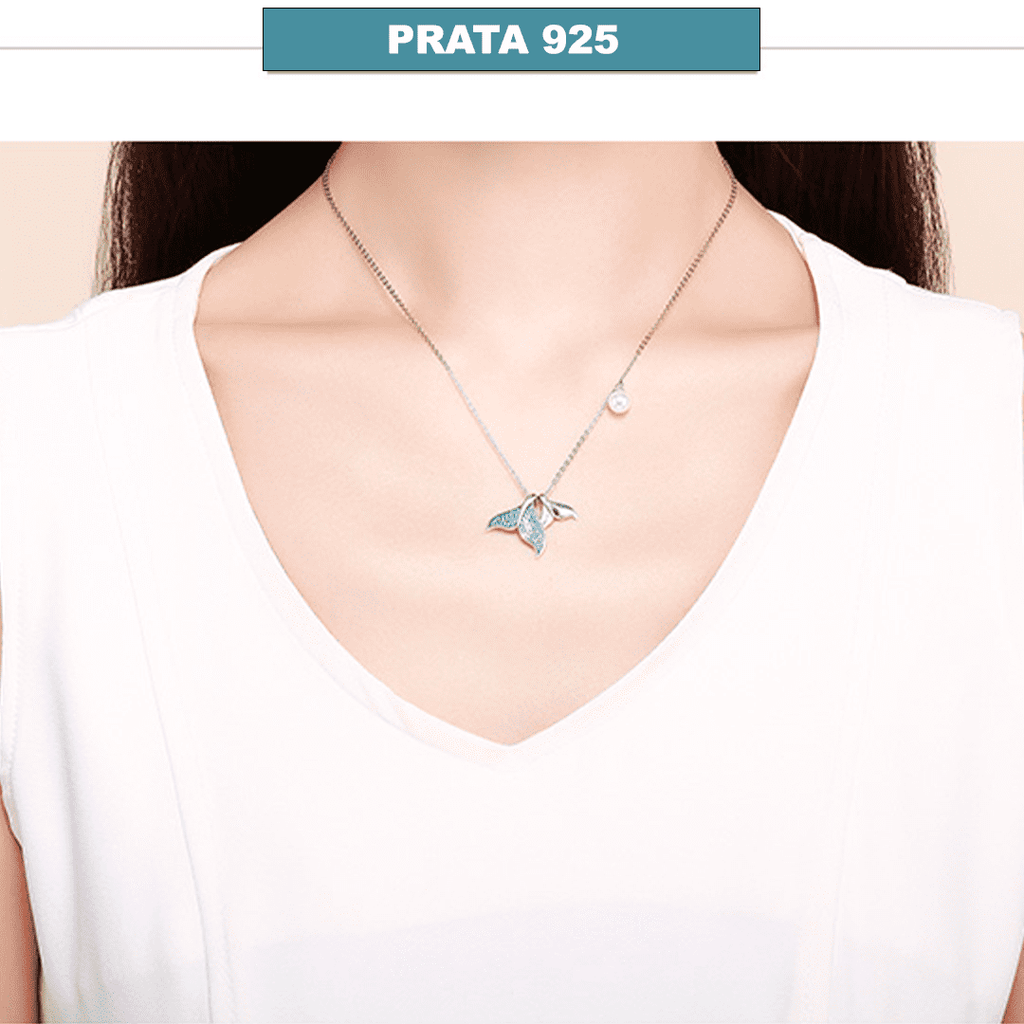 Colar Sereia Prata 925