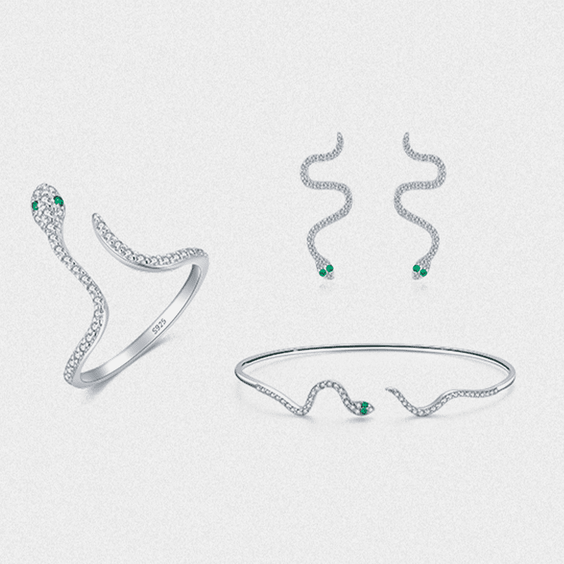 Conjunto Snake Prata 925