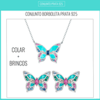 Colar Borboleta Prata 925