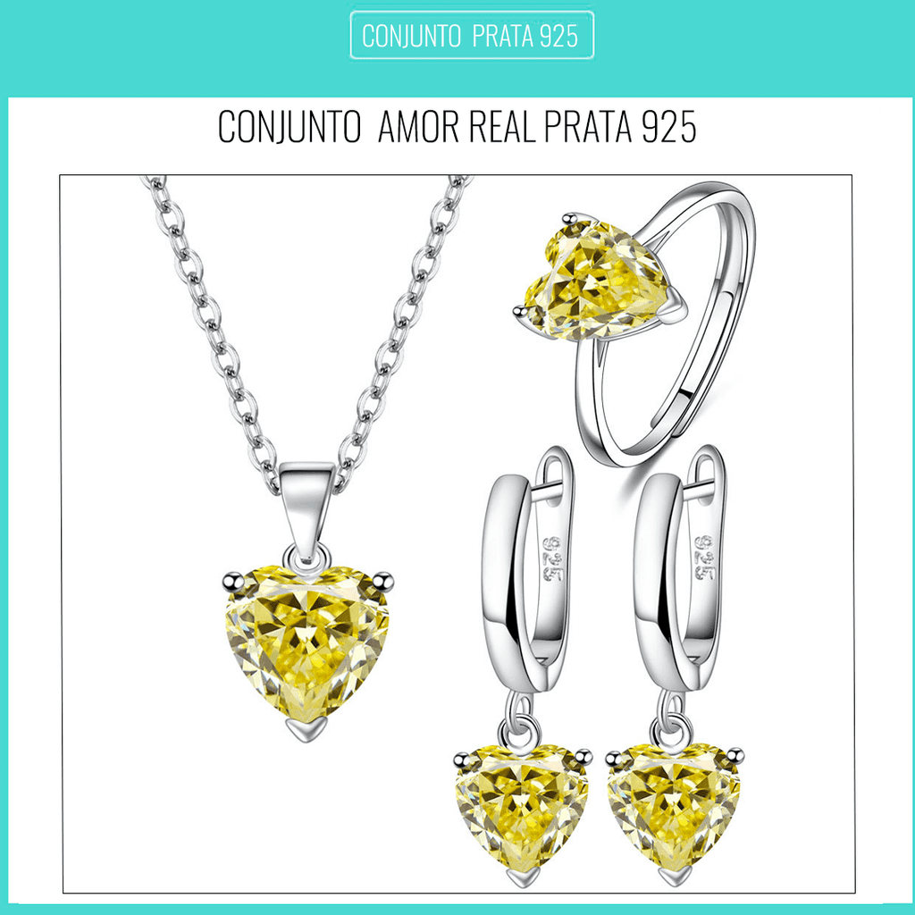 Conjunto de Prata Amor Real