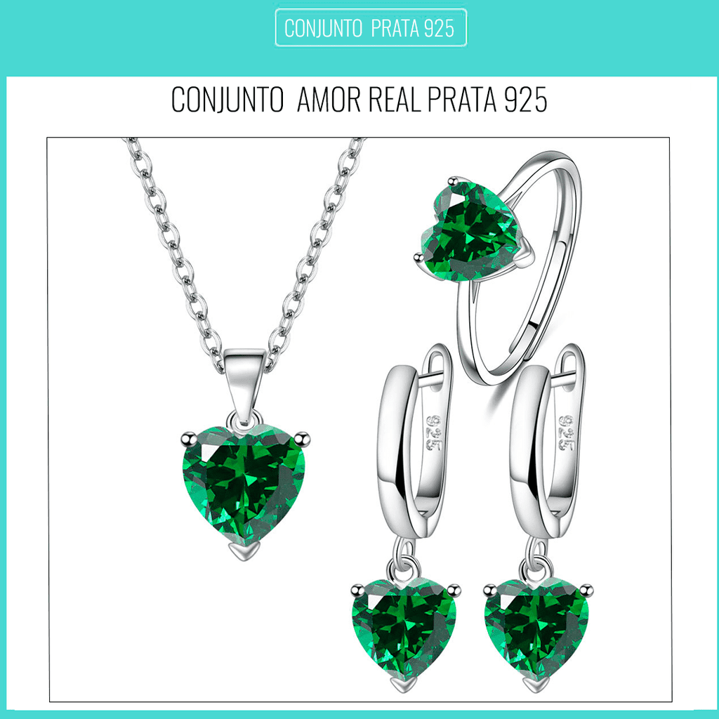 Conjunto de Prata Amor Real