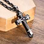 Corrente com Crucifixo- Banhado a Ouro 18k
