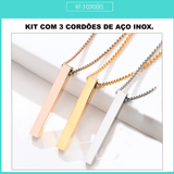kit 2 Rose -Prata- Preto