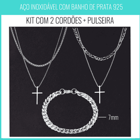 Kit  Miami- 2 Cordões + Pulseira
