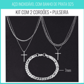Kit  Miami- 2 Cordões + Pulseira
