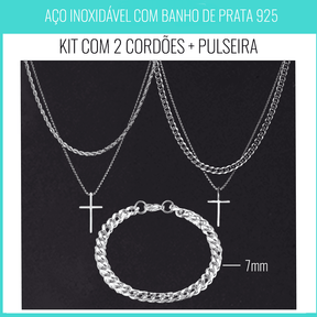 Kit  Miami- 2 Cordões + Pulseira