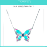 Colar Borboleta Prata 925