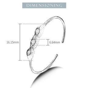 Pulseira Elegancy Prata Pura com Pedra Preciosa