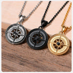 Kit com 3 Cordões estilo Bussola-Aço Original