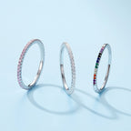 Conjunto de Anéis Elegância Prata 925