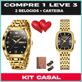 KIT CASAL DOURADO COM PRETO