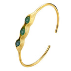 Pulseira Elegancy Prata Pura com Pedra Preciosa