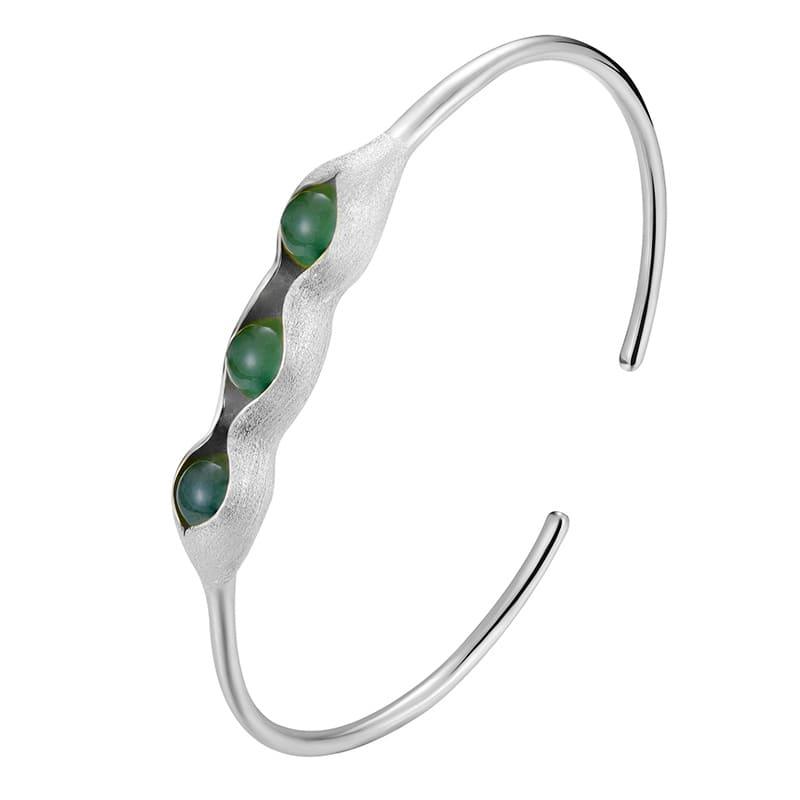 Pulseira Elegancy Prata Pura com Pedra Preciosa