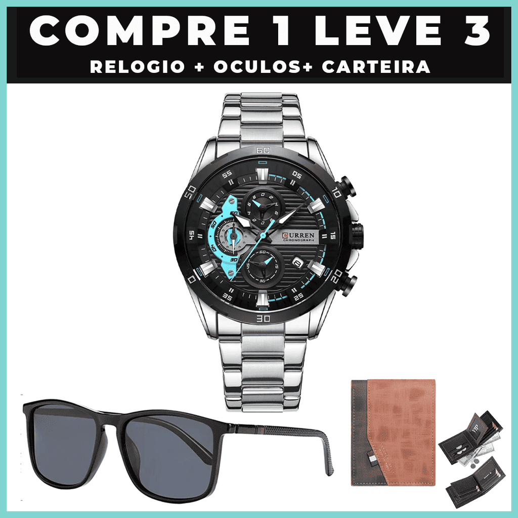 Relogio Elegancy Curren Style Original( COMPRE 1 LEVE 3)