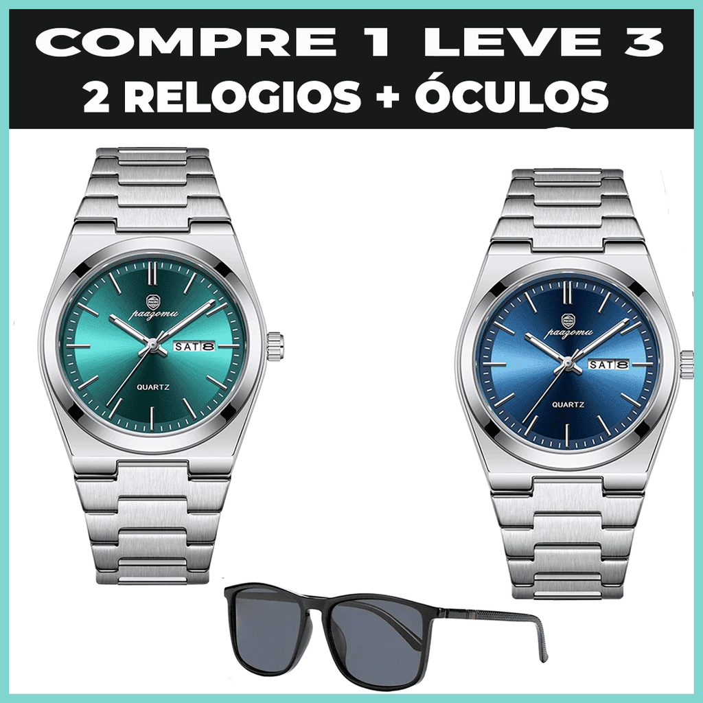 Relogio Classic original + 2 Brindes-Promoção