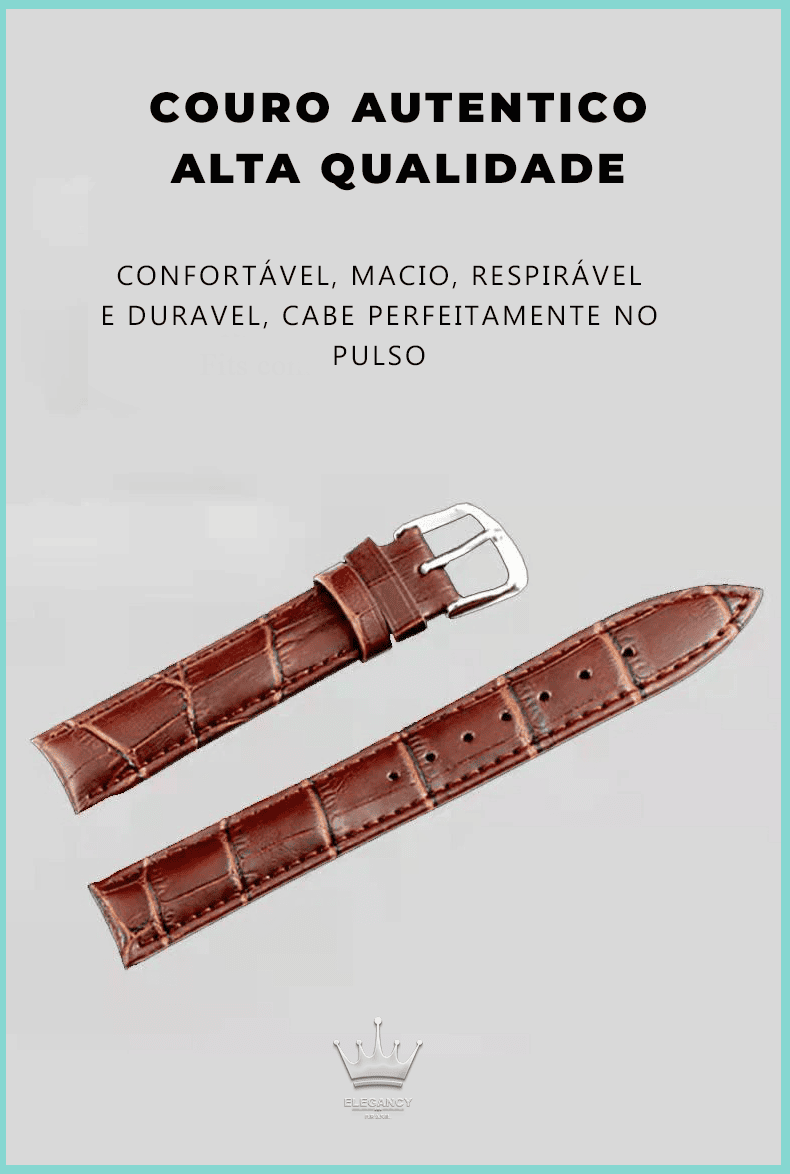 Relogio Crystal Classic + carteira + oculos de brinde