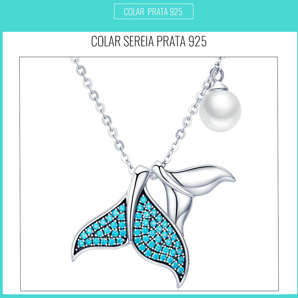 Colar Sereia Prata 925