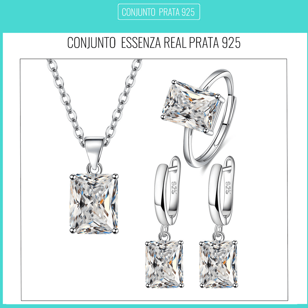 Conjunto Essenza Real Prata 925