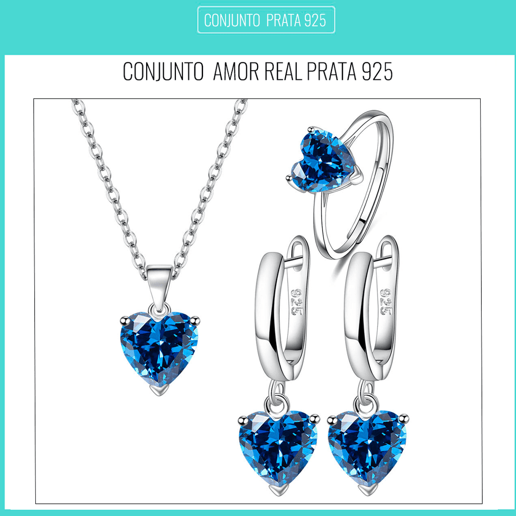Conjunto de Prata Amor Real