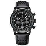 Preto - Pulseira Couro Preta