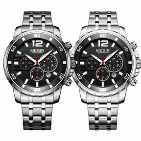 Pague 1 Leve 2 | Relogio masculino megir Gold