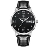 Preto | Prata - Pulseira Preta