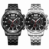 Pague 1 Leve 2 | Relogio masculino megir Gold