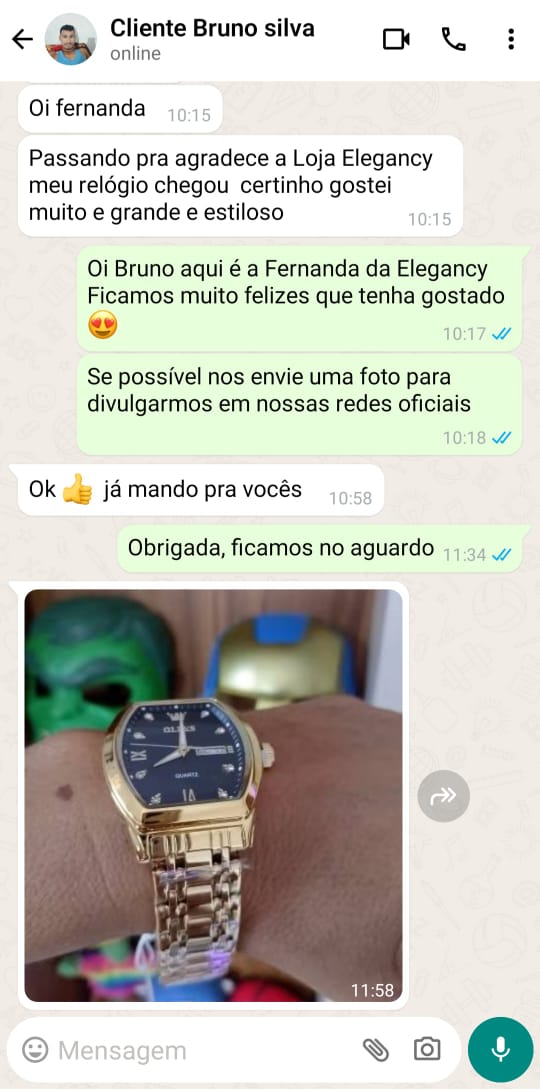 Relogio Eleganzzia Original-  - FRETE GRÁTIS+ 2 BRINDES