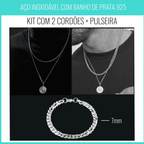 Kit 2 Cordões Camadas + Pulseira