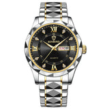Prata e Preto Detalhes Dourado