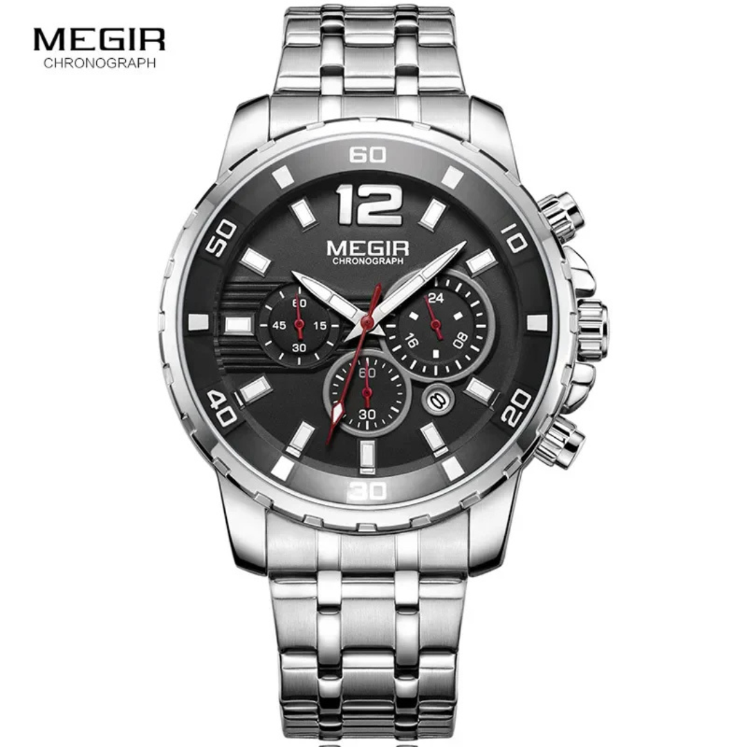 Pague 1 Leve 2 | Relogio masculino megir Gold